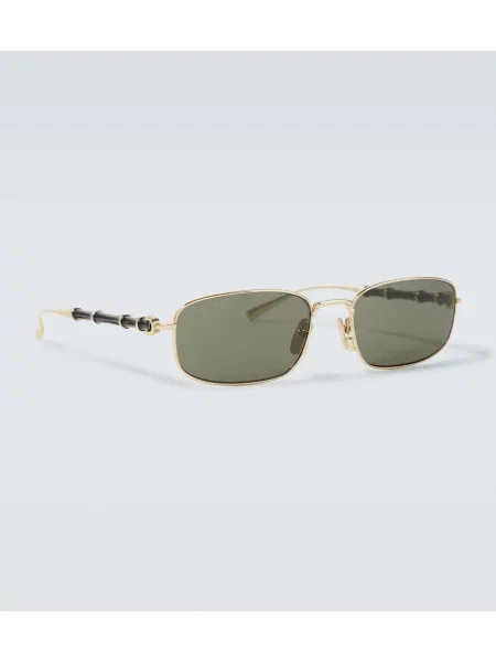 Ochelari de soare Gucci din bambus auriu