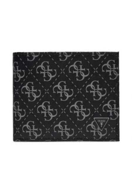 Nagyméretű férfi pénztárca Guess Vezzola Leather Slg SMVELE DAB fekete