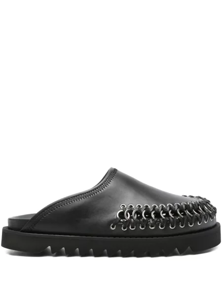 Papuci tip mules Toga Virilis din piele negru