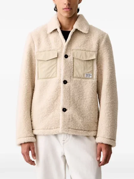 Geacă Marc O'polo din fleece alb