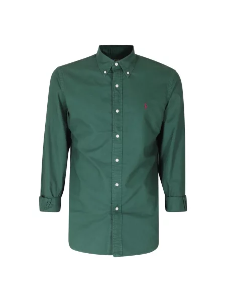 Koszula Polo Ralph Lauren z twillu zielona