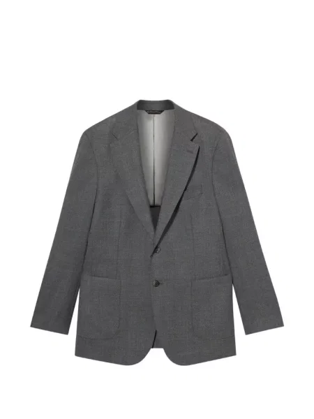 Vlněné sako Brooks Brothers šedé