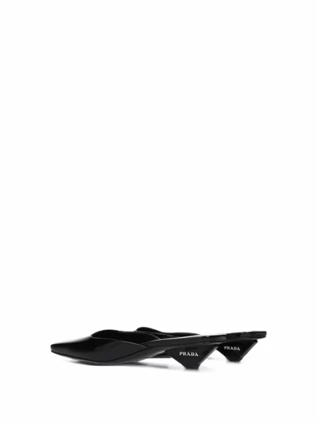 Pantofi cu toc Prada din piele negru