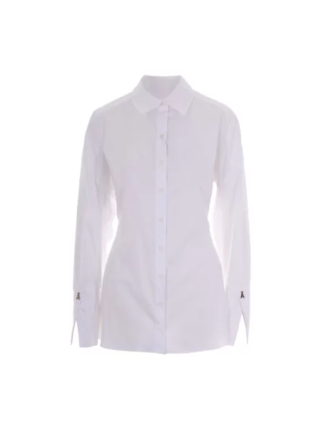 Koszula Patrizia Pepe ze stretchu biała