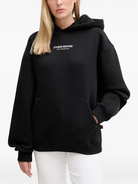 Hanorac cu glugă Alpha Industries negru