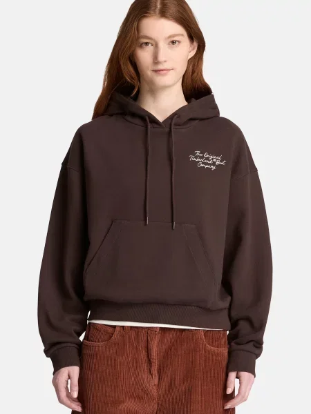 TIMBERLAND Mikina krémová / tmavohnedá