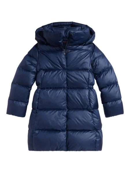 Dětska péřová bunda Polo Ralph Lauren modrá