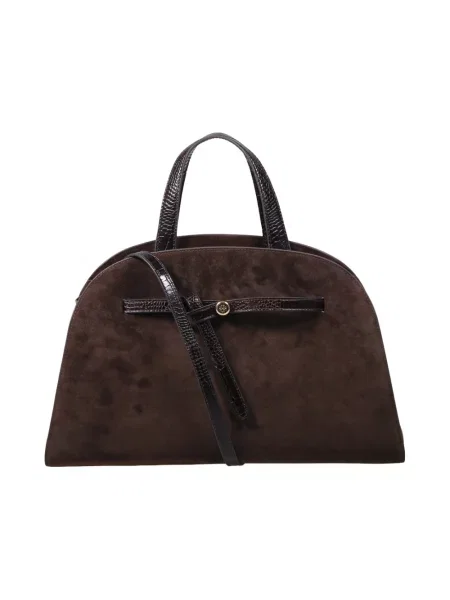 Torebka Tory Burch zamszowa brązowa