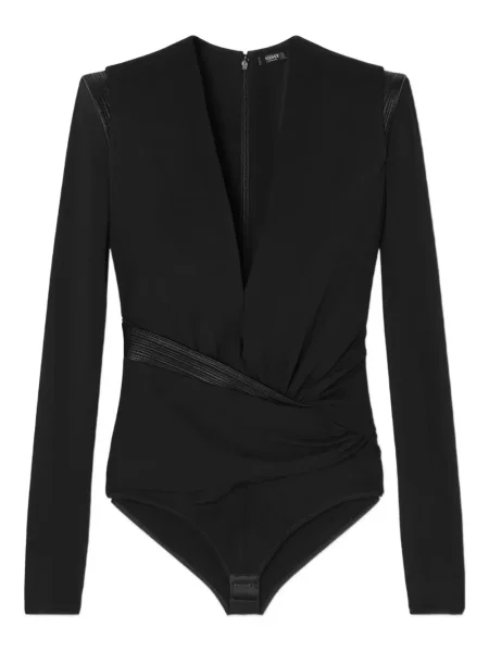 Bluză Versace din piele negru