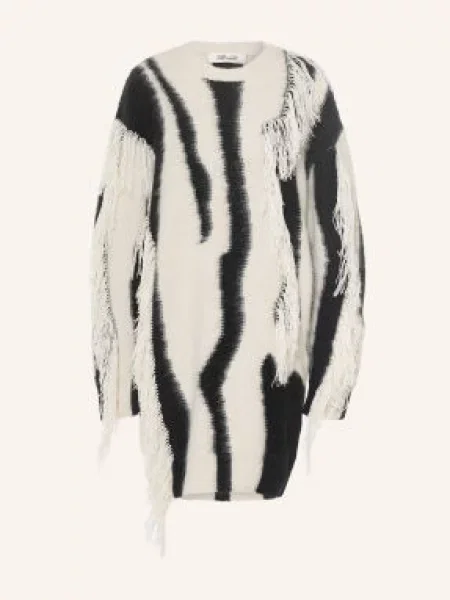 Diane Von Furstenberg Svetr Jamie Z Alpaky krémová černá