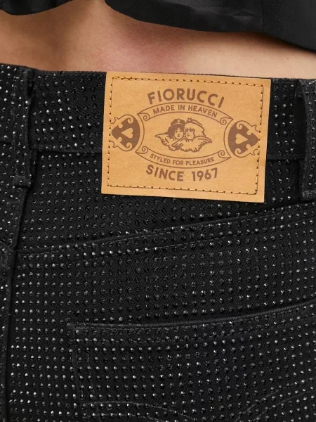 Страз джинсы клеш Fiorucci