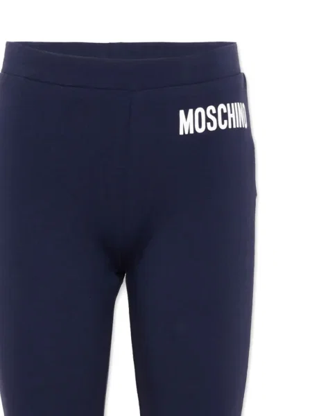 Spodnie dziecięce Moschino niebieskie