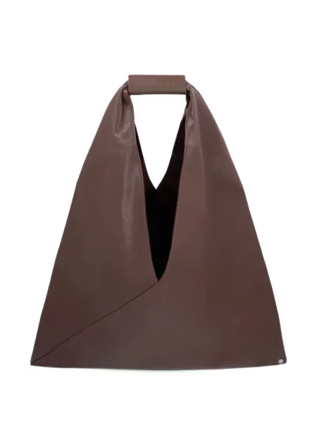 Τσάντα shopper Mm6 Maison Margiela καφέ