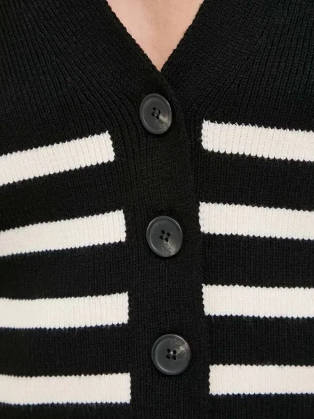 Cardigan Notes Du Nord cu dungi negru
