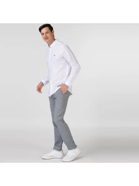 Lacoste Luźne Spodnie szary