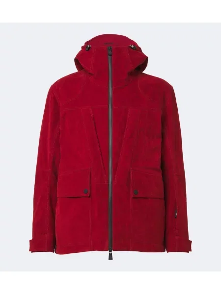 Manšestrová lyžařská bunda Moncler Grenoble červená