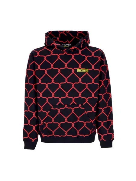 Bluza z kapturem Iuter z kapturem z nadrukiem czarna