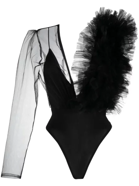 Body Alchemy z falbankami czarny