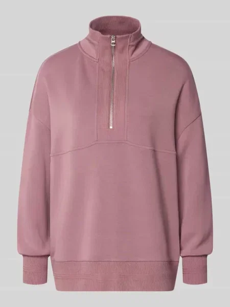 Bluza z kołnierzem troyer model molly' Varley bordowa
