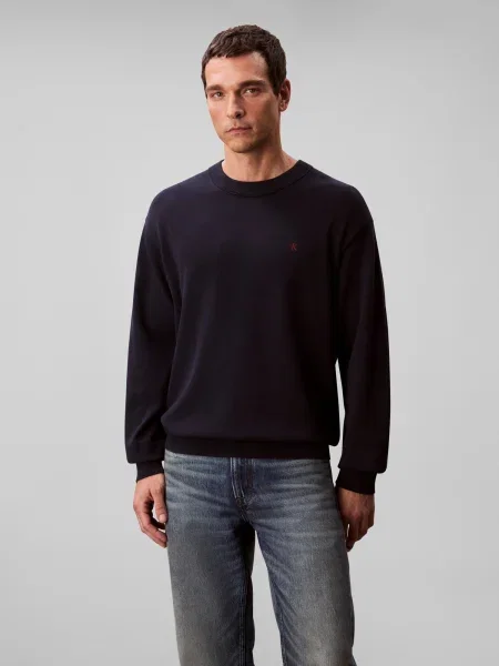 Calvin Klein Jeans Pulóver ESY tengerészkék kék