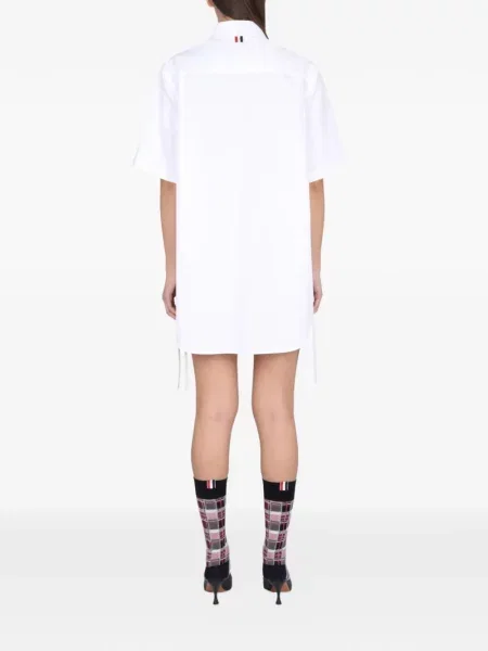 Sukienka koszulowa Thom Browne biała