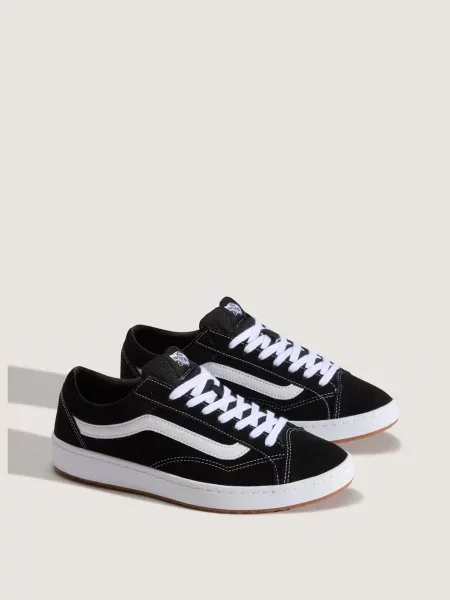 Кожаные кеды Vans черные