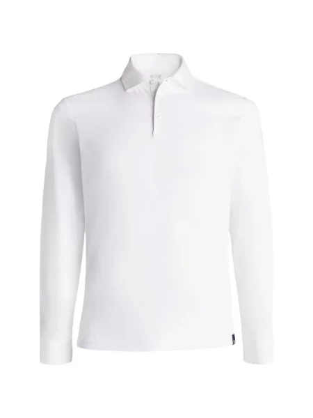 Lung tricou polo Boggi Milano alb