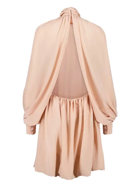 Rochie mini Stella Mccartney de mătase de costum roz