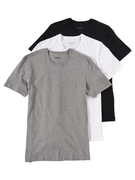BOSS T-shirty pakowane po 3 szt. Mężczyźni S szary