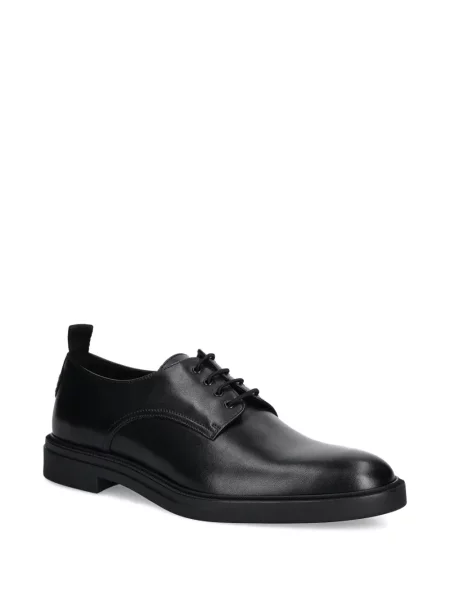 Pantofi Boss cu șireturi din piele negru