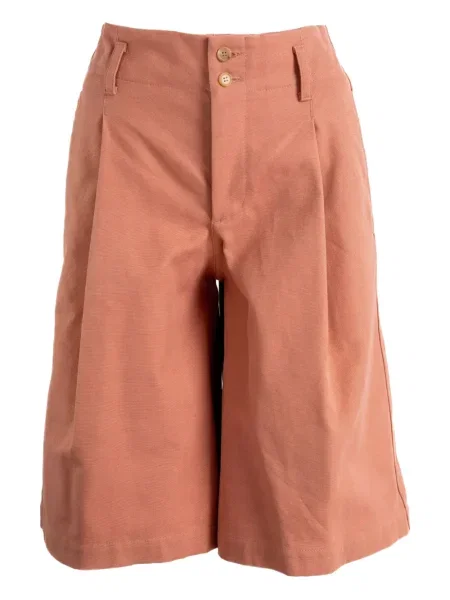 Pantaloni scurți Chloé plisate roz