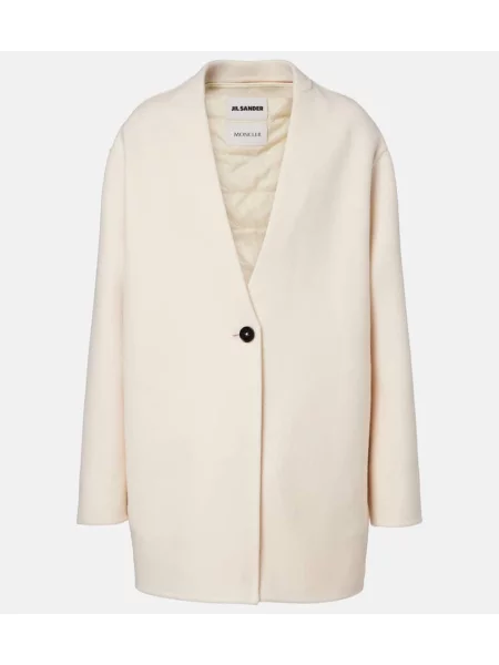 Volneni plašč Moncler Genius bela