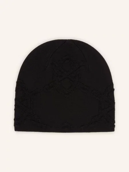Čepice Daily Paper Textured Shield Skull Cap Beanie Black Universal černý
