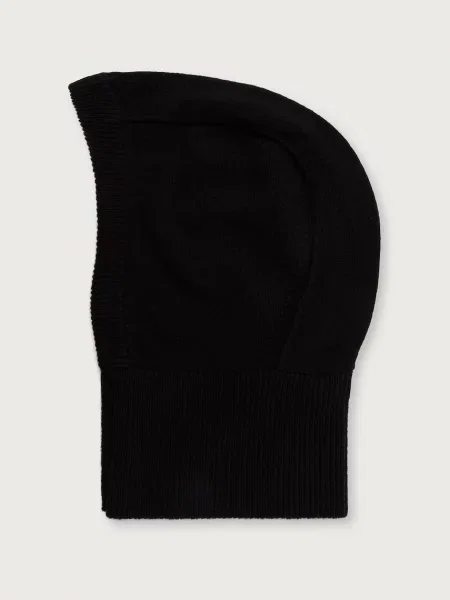 Căciulă Lacoste de lână cu glugă negru