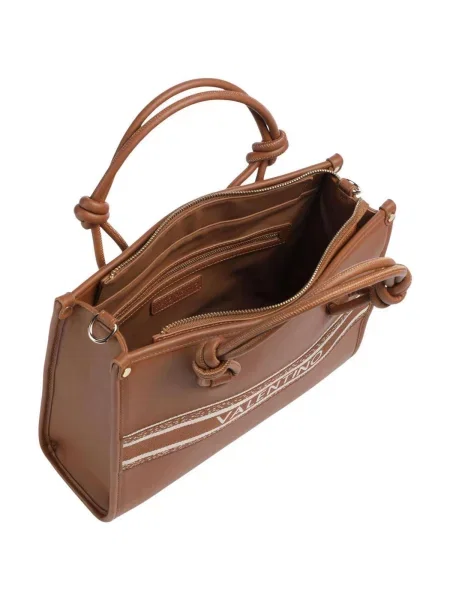 Crossbody kabelka Valentino z ekologickej kože hnedá