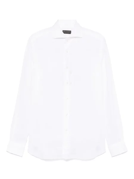 Ленена риза Dell'oglio бяло