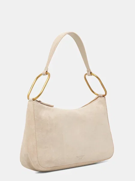 Замшева сумочка Twinset бежевий