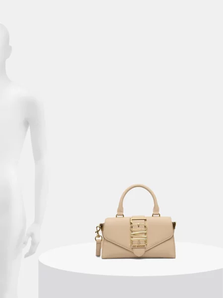 Кожаная сумка через плечо Love Moschino