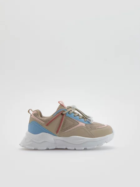 Кеды Reserved бежевые