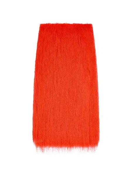 Fustă midi Dries Van Noten până la genunchi roșu