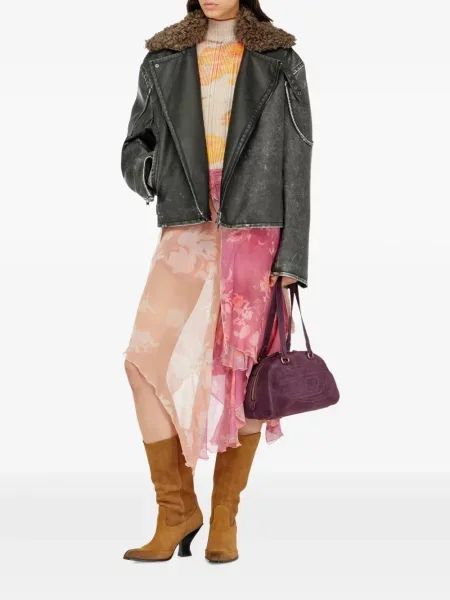 Top Diesel de lână cu model floral cu imagine