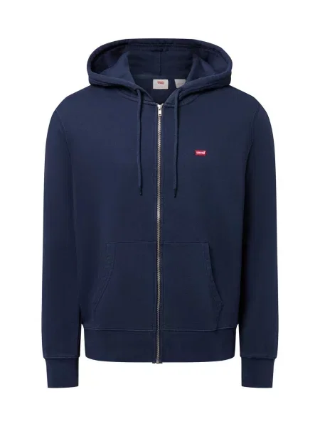 Levi's kurtka z kapturem Mężczyźni jednolity S niebieski