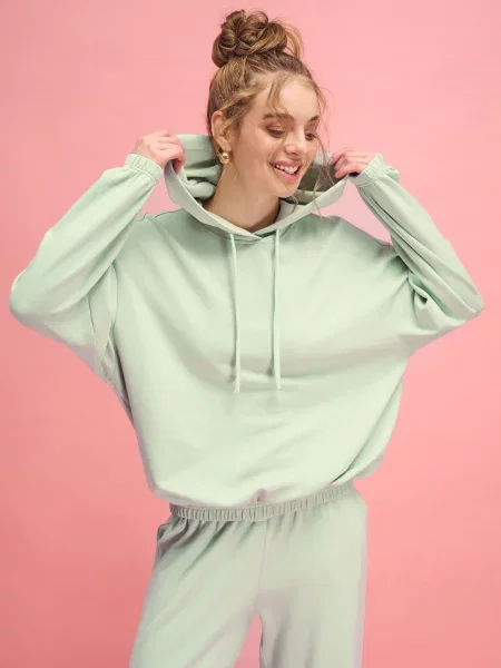 Джемпер Leinle NUA світло-зелений ліоцелл/поліестер/еластан зелений