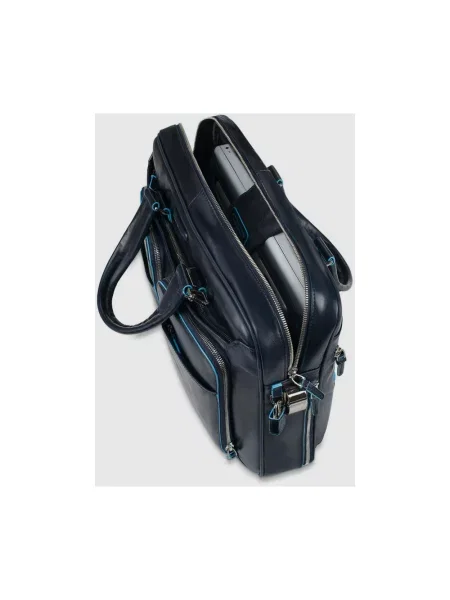 Torba na laptopa Piquadro biznesowa niebieska
