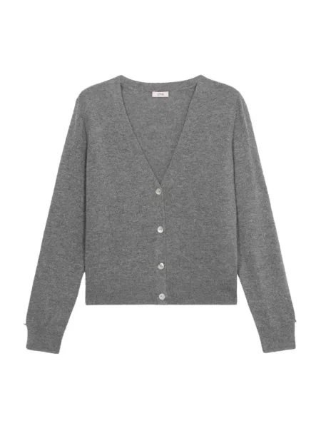 Kardigan Oltre wełniany szary