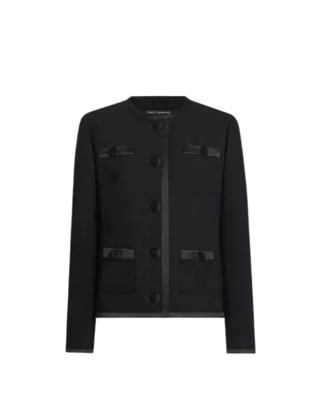 Marynarka Dolce And Gabbana wełniana czarna