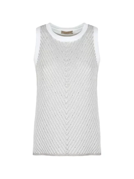 Top Purotatto s flitry bílý