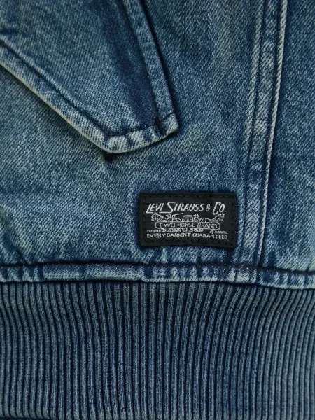 Pantaloni Levi's® de catifea cord cu dungi cu buzunar frontal albastru