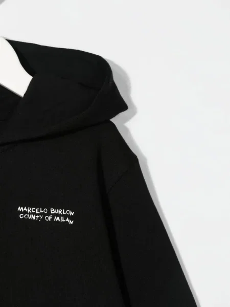 Bluza z kapturem dziecięca County Of Milan czarna