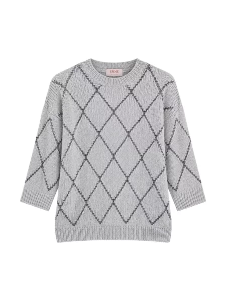 Sweter Marella wełniany szary